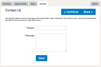 Members can contact your organization through your free profile.