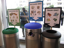 Many service opportunities help educate the community about recycling.